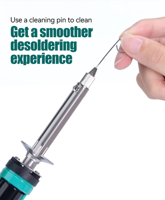 Pompa Dissaldante YIHUA 929D-V Con Ugelli 1.0mm E 1.2mm - Per Dissaldatura Elettronica - Foto 3