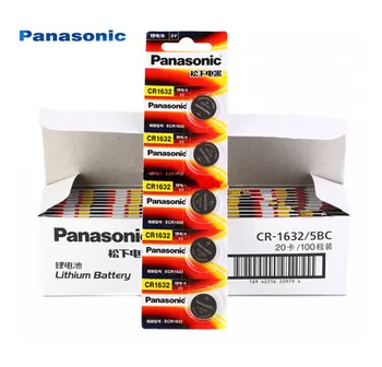 

100Pcs Panasonic 100% Original CR1632 Button Cell Battery For Watch Car Remote Key cr 1632 ECR1632 GPCR1632 3v Lithium Battery