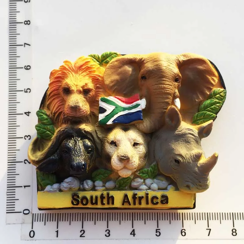 BABELEMI 3D Южная Африка туристические сувениры магниты на холодильник большие пять животных магнит на холодильник домашний декор