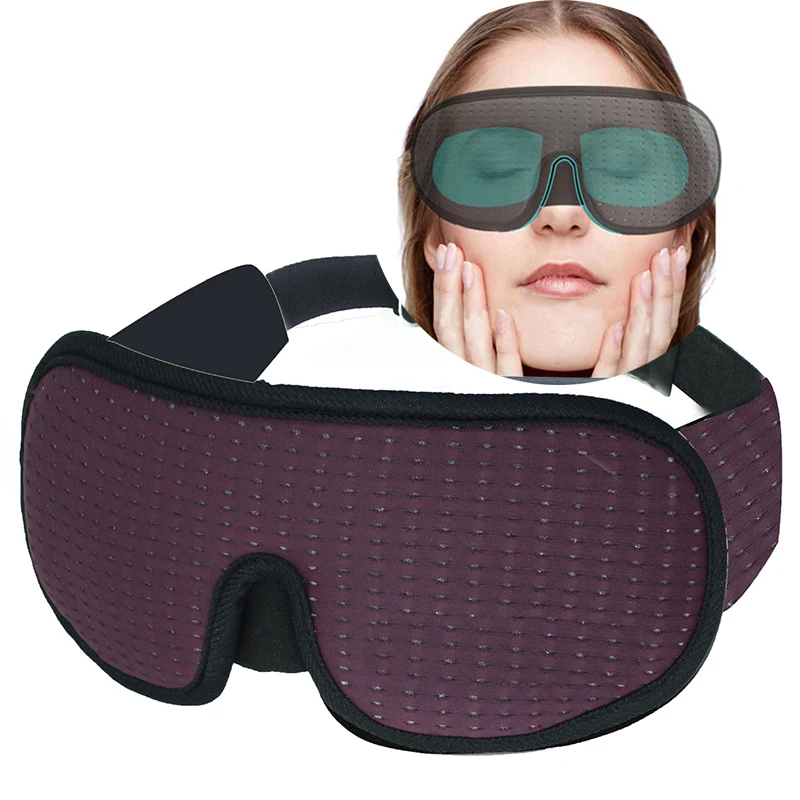 3D Sleeping Mask Block Out Light Soft Padded Sleep Mask For Eyes Slaapmasker Eye Shade Blindfold Sleeping Aid Face Mask Eyepatch|Sleep & Snoring| - AliExpress