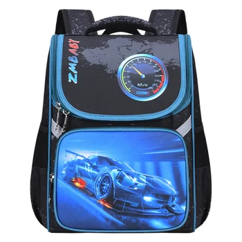 

New Kids Backpack Boys and Girls Cartoon Orthopedic Primary Backpacks Children Waterproof School Bags Mochila Escolar Two Size