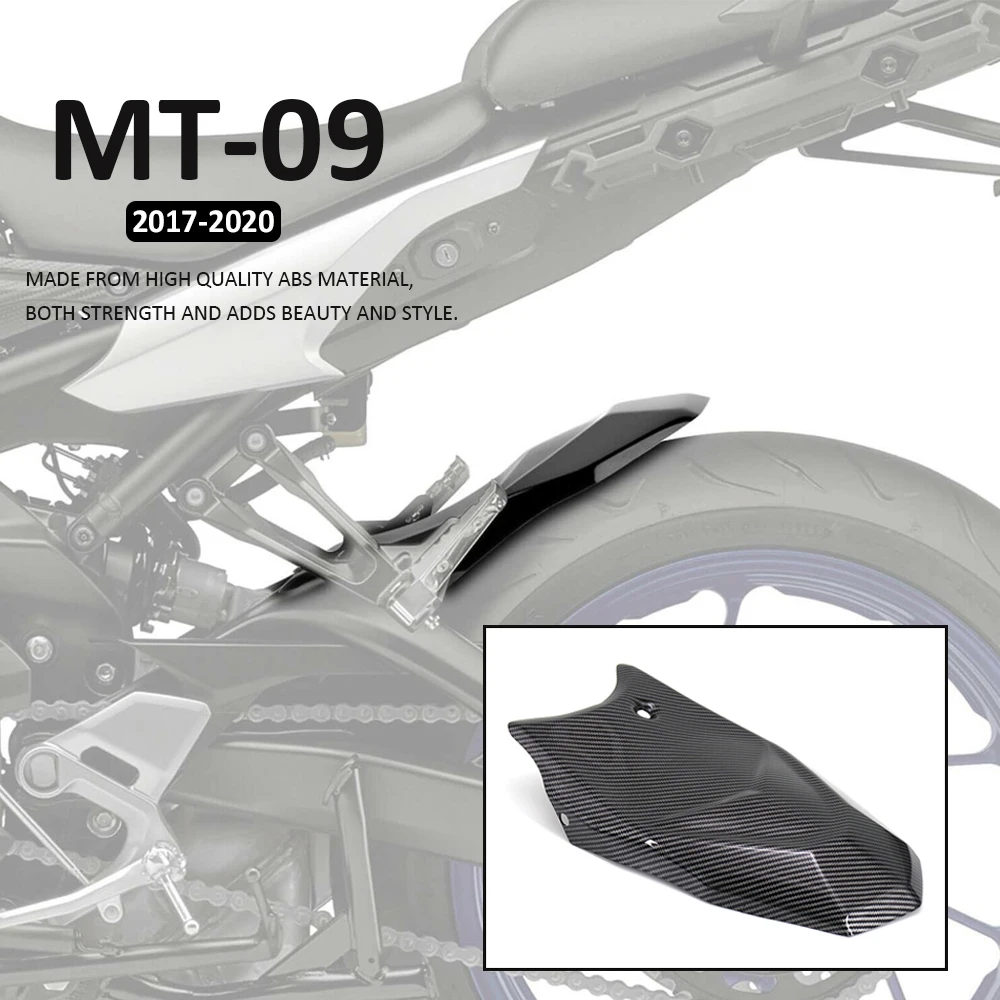 

Motorcycle Accessories Carbon Fiber Rear Hugger Fender Rear Splash Guard Mudguard FOR YAMAHA MT-09/SP FZ-09 2017 2018 2019 2020