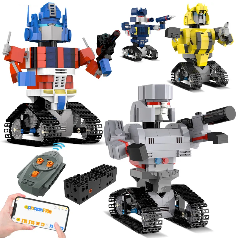 Technical Famous RC Robot Electric Building Blocks MOC APP Programming Intelligent Remote Control Bricks Toy For Children | Игрушки и