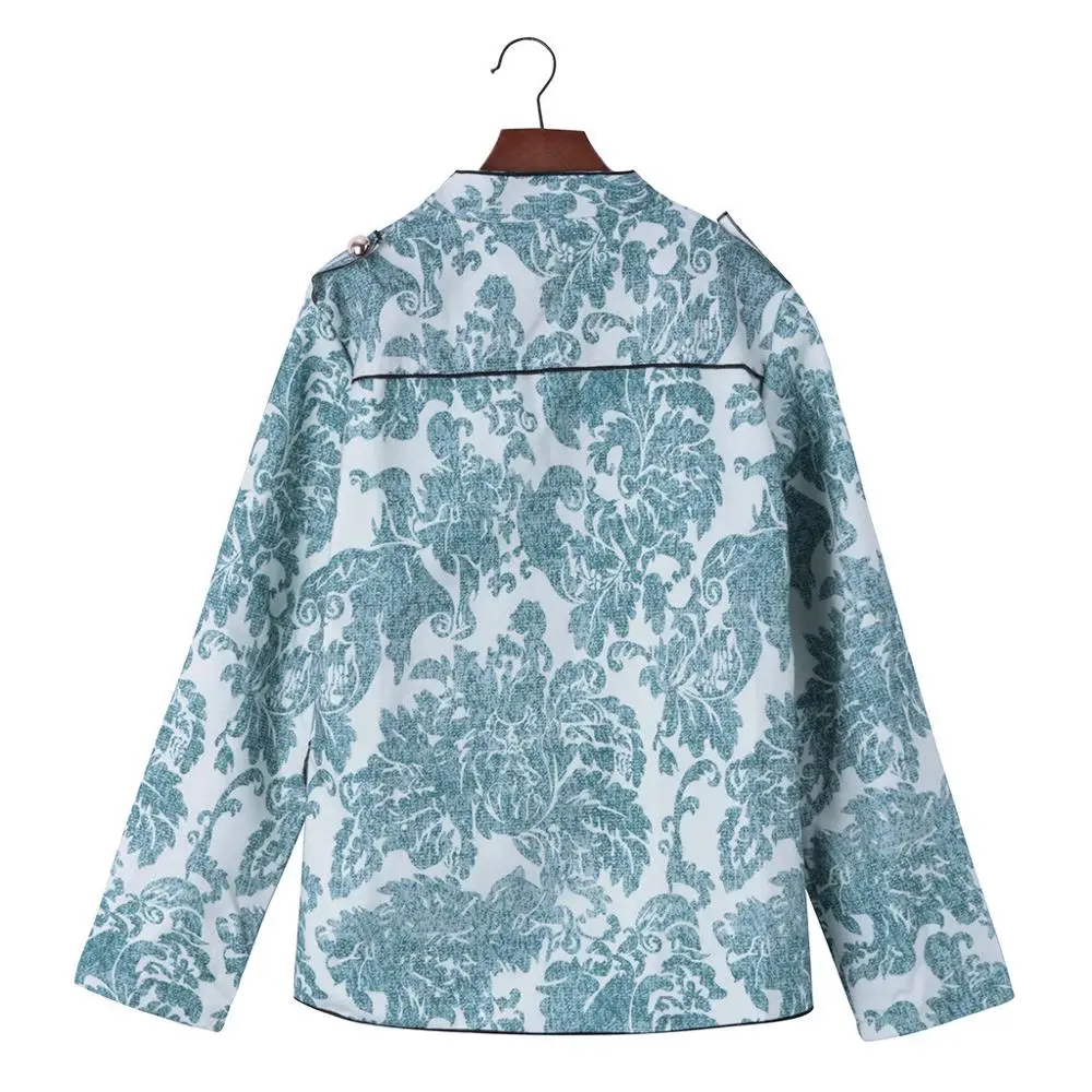 Cashmere Woolen Women Coat Winter Autumn Vintage Warm Gothic Retro Print Wool Coat Manteau Femme Abrigos Mujer Plaszcze Damskie