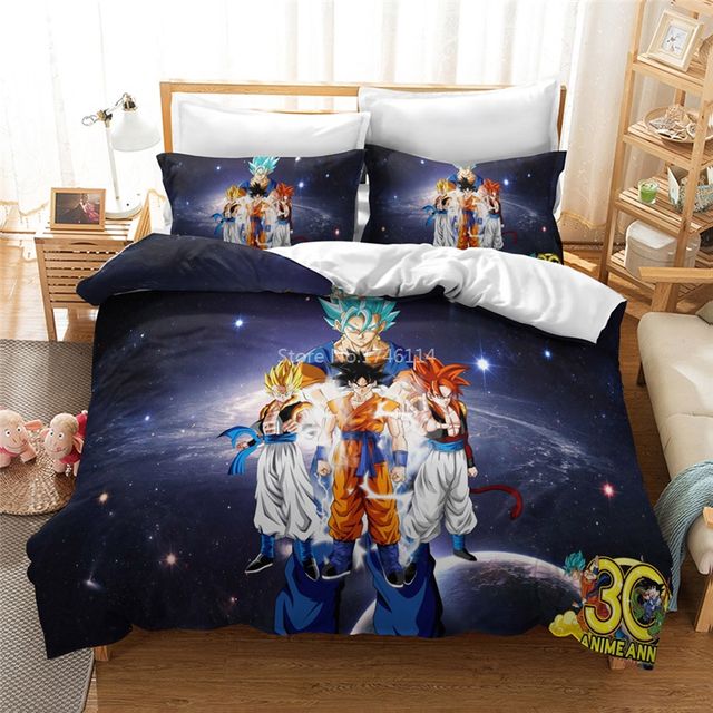 DRAGON BALL THEMED 3D BEDDING SET (21 VARIAN)