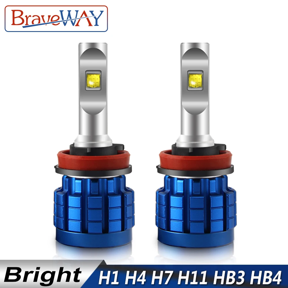 Лампа светодиодсветодиодный BraveWay для автомобильных фасветильник H4 H8 H9 H11 HB3 HB4 9005