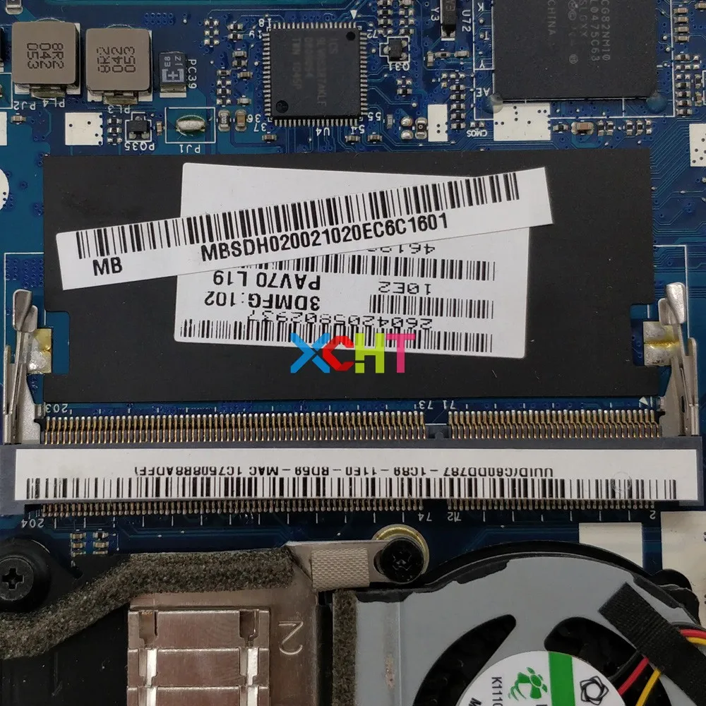 Для acer Aspire One D255 D255E MBSDH02002 MB. SDH02.002 PAV70 LA-6421P w N455 материнская плата с процессором для ноутбука Материнская плата Рабочая