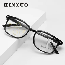 KINZUO новые анти-синие прогрессивные мульти-фокус очки для чтения для пожилых унисекс черные очки рамка+ 1.0to+ 3,5 1701