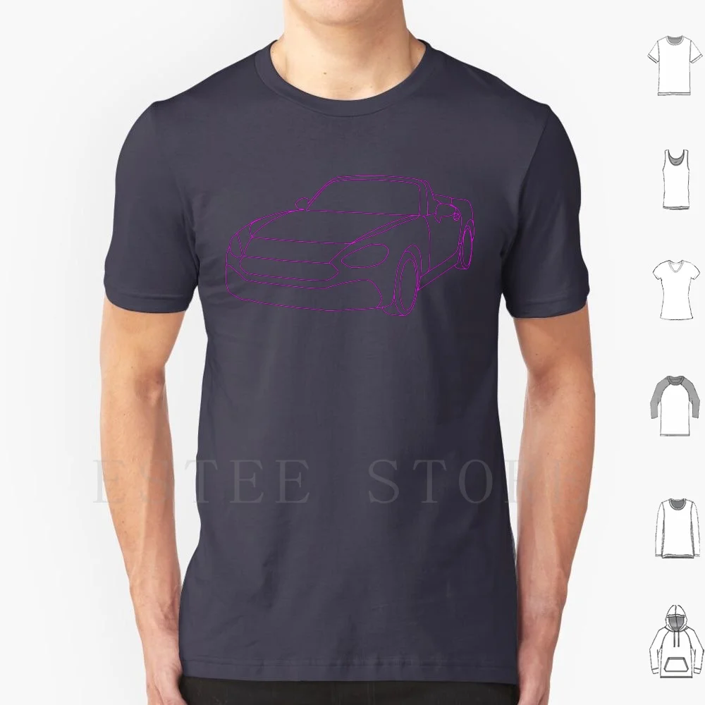 2019 Fiat 124 Spider Abarth (Viola) T Shirt Cotone Uomo Stampa Fai Da Te Fiat 124 Spider Fiat 124 Spider Abarth 2019 Fiat 124 Spider