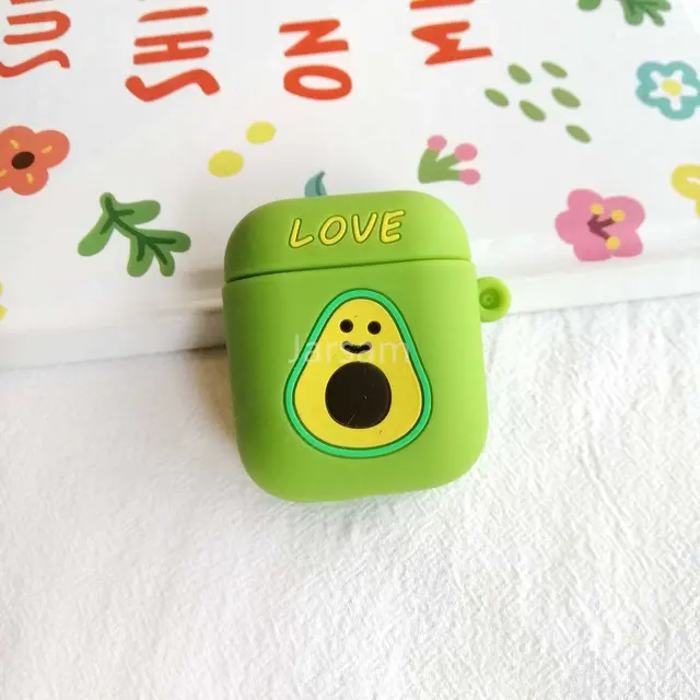 Creativity Cartoon funny cute silicone Case For Airpods 2 1 cover For Air pods 1 2 Case Wireless charging soft Cover Box Smallavocado