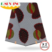 Анкара африканская вощеная ткань принтом 12 ярдов хлопок настоящий голландский воск Гана нигерийский стиль для шитья африканские платья одежда 08