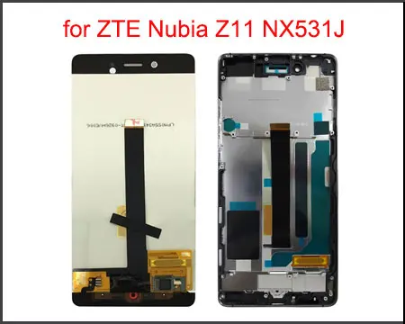 

5.5" Original IPS LCD Display for ZTE Nubia Z11 NX531J LCD Display Touch Screen Digitizer Glass Sensor Replacement with Frame