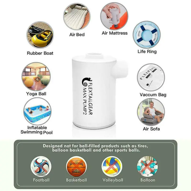

2019 Brand New Portable 2 in 1 Pumping-Air and Inflatable Dual-purpose Hot Sale Electric Air MAX Pump