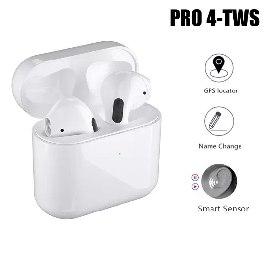 

Bluetooth Earphone Pro4 Wireless Earbuds Wireless Charging Auto Window Pairing Active Noise Cancelling Smart Noise Reduction