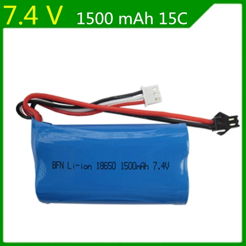 Аккумулятор 7 4 В 1500 мАч для Udi S032 Q1 Tianke батарея 18650 15C SM Plug 2s|syma s022|battery powered golf trolleybattery