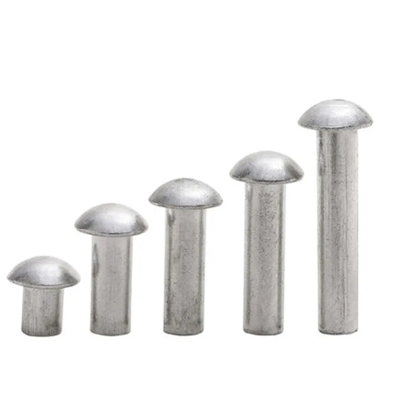 M3 Stainless steel half-round head rivets solid percussion rivet GB867 4mm-50mm 
