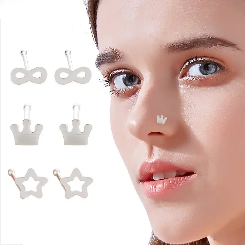 925 Sterling Silver Nose Ring 5 Style 