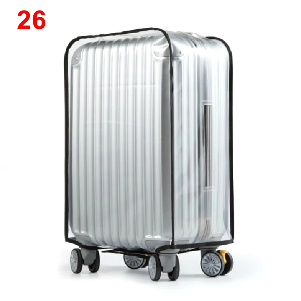 

Reusable Suitcase Cover Accessories Storage Frosted Transparent PVC Waterproof Luggage Travel Supplies Useful Zipper Dust Proof