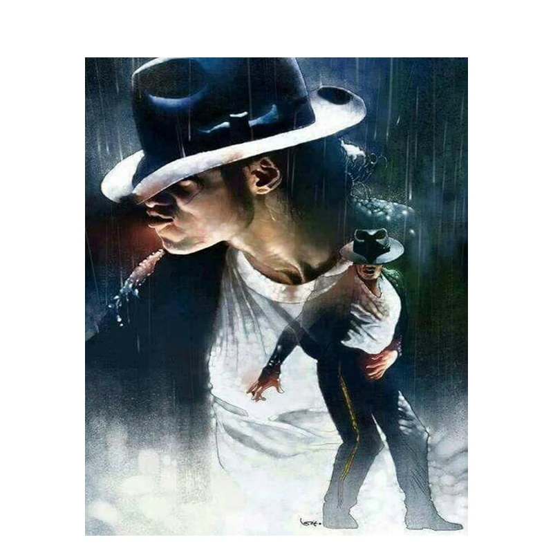 

Michael Jackson Oil Painting On Canvas By Numbers DIY Kits For Adults HandPainted With Frame 40x50 Color Drawing Home Decor Art