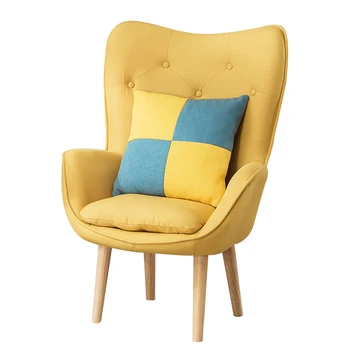 

Nordic Single Sofa Lazy Small Apartment Simple Modern Balcony Bedroom Living Room Mini Casual Fabric Sofa Chair