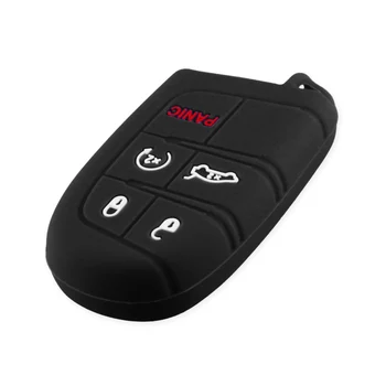 10X Cover chiave telecomando per JEEP Grand Cherokee Renegade Dodge JCUV dart Journey Chrysler 300C Fob - KEYYOU 10X portachiavi chiave in Silicone per Auto per JEEP Grand Cherokee Renegade Dodge JCUV
