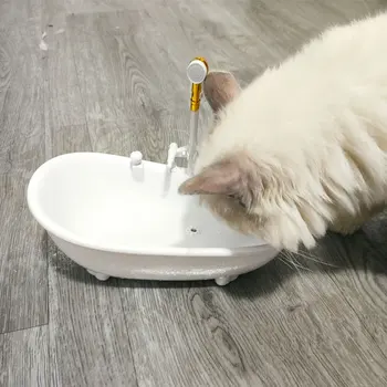 

Bathtub Automatic Pet Cat Drinking Fountain Pet Drinking Fountain Bowl Electronic Water Fountain for Cats Kittens Pet Supplie