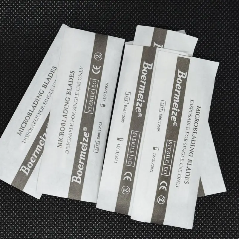 Microblading Needles 100Pcs/box Tattoo Permanent for Eyebrow Embroidery Pen Pernement Makeup Supplies |