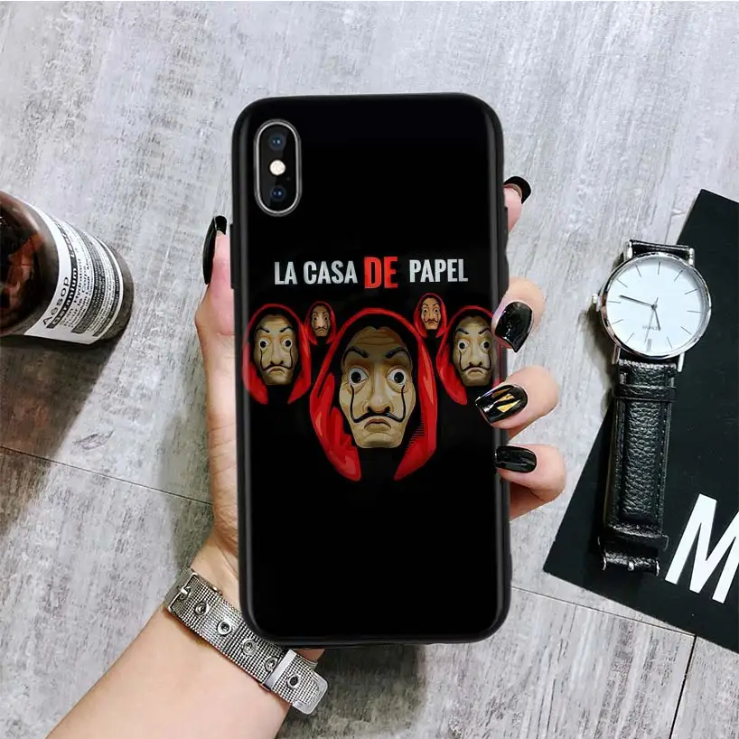 La Casa De Papel Black Back Cover Phone Case For Apple IPhone 11 Pro XS MAX 5
