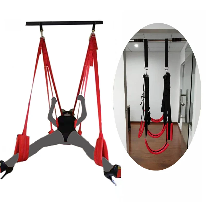 Sex Swing Soft Material Sex Furniture Fetish Bandage Love Adult Game Upgraded Hanging Door Swing Sex Erotic Toys for Couples