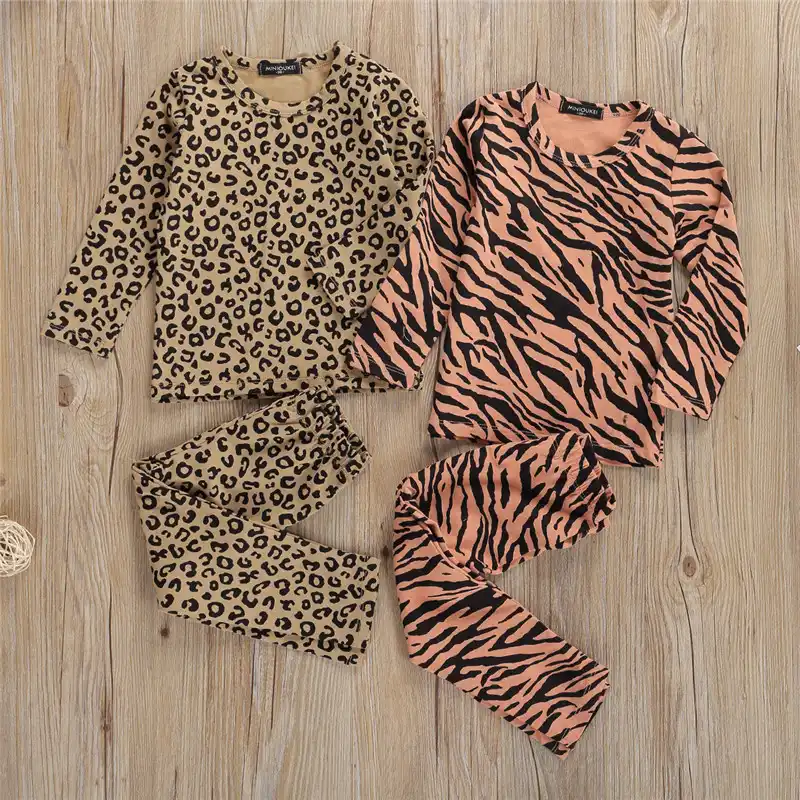 leopard baby pajamas