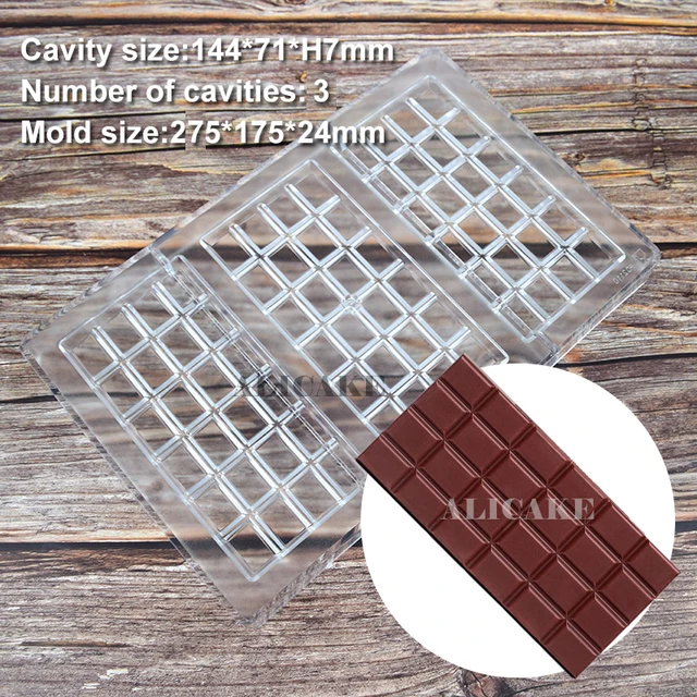 Goldbaking Chocolate Bar Maker Injection Hard Polycarbonate Chocolate Mold PC Candy Mould