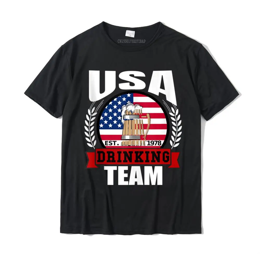Cool T-Shirt Fashion Round Neck Casual Pure Cotton Mens Tops Shirts Simple Style Short Sleeve T Shirt Top Quality USA Drinking Team Funny American Flag 4th of July Gift Idea Tank Top__MZ16158 black