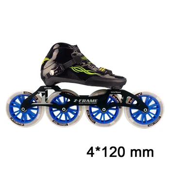 

JK 4*120 Wheel Carbon Fiber Fiberglass MARCUS Inline Speed Skates Kid Adult Patines Racing Sport Shoes Training Rollerblade SH20