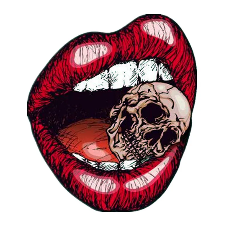 

Red Lips Skull Patches Transfert Thermique Vetement Clothes Stickers Stranger Things Riverdale Appliques For Clothing Diy Patch