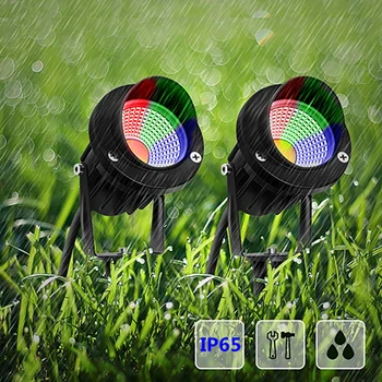 

Outdoor LED Garden Lawn Light 10W Landscape Lamp Spike Waterproof IP65 AC110-240V DC12V COB RGB Yard Path Road Lawn Spot Lights