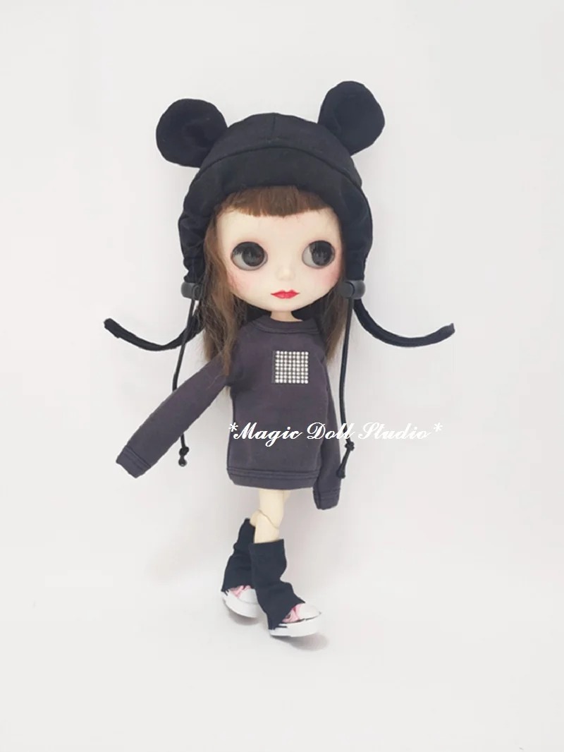 [MG706] Новая Neoblythe кукла наряды#7 цветов свитер, шляпа и носочки для ног подходит для Blyth Azone OB24 кукла в розницу