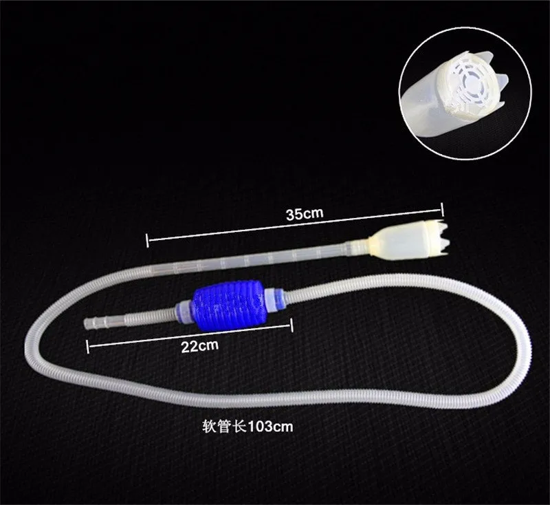 Аквариумный вакуумный насос сифон гравий для очистки ловушка для песка фильтр для аквариума вода обмен часть Набор инструментов Трубка Набор щеточек