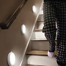 Светодиодный светильник с датчиком движения под шкафом, кухонный светодиодный светильник, ночник для батарейного шкафа/шкафа, кухонный лестничный коридор