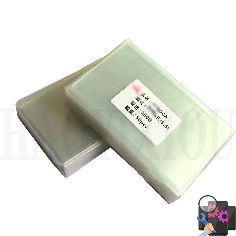 50 шт. оригинальная 250um OCA пленка для iPhone 4s 5 5s 6 6s plus 7 8 7plus X оптический клей Mitsubishi oca