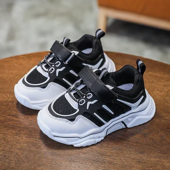 

New Children's Shoes 2020 Toddler Boys Girls Sneakers Reflective Shoelace Breathable Outdoor Tennis Fashion Kids Shoes