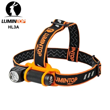 

Lumintop HL3A 18650 mini flashlight 90 degree twist 2800 lumens Anduril firmware headlight with magnetic tail tool flashlight