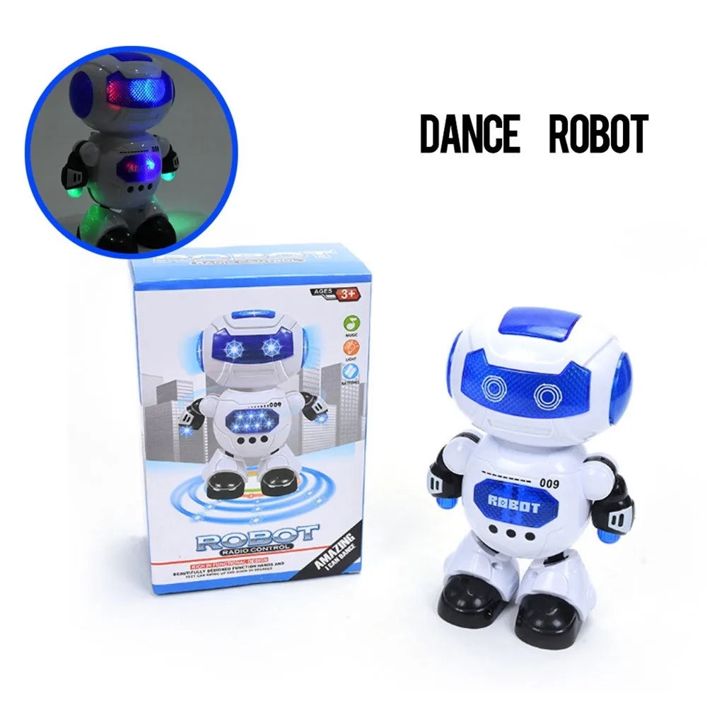 Electronic Dancing Robot With Musical& Lighting Robot Fun Learning Toys For Kid RC Robot Interactive Lighting Dancing Toys Gift