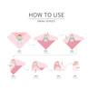 Happyflute New Print 120*110cm Soft Muslin Bamboo Cotton Baby Wrap Fashion Pattern Newborn Multi-function Swaddle Blanket 2