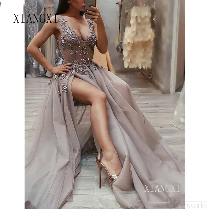 gray prom dresses 2019