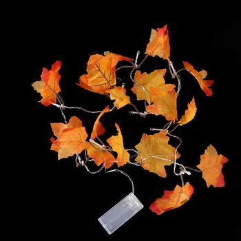 

1 Pcs LED Maple Leaf Garland Lamp String Thanksgiving Party Decoration Home Festival Decor AA Battery (Not Included)