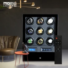 Automatic Watch winder with Mabuchi motor LCD touch screen and Remote control Luxury Wood Mechanical watches Shaker box