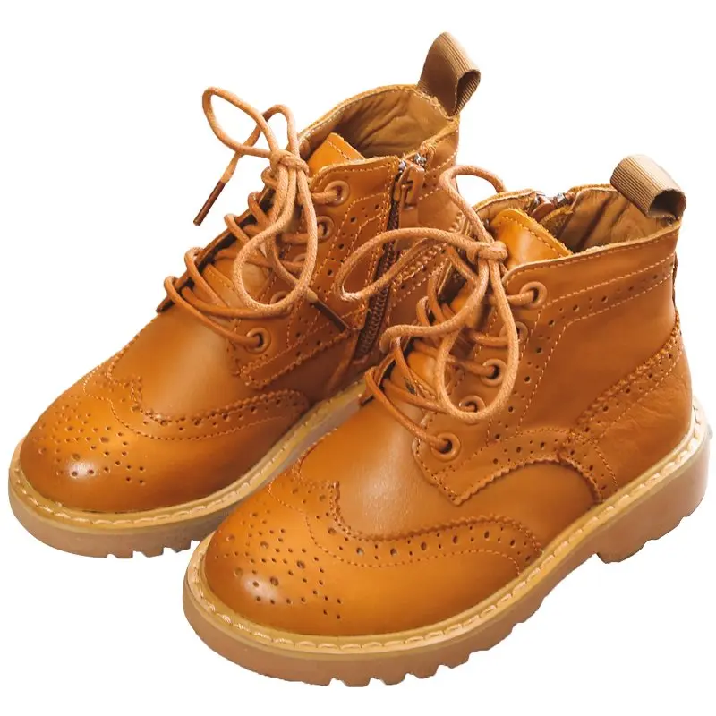 boys leather lace up boots