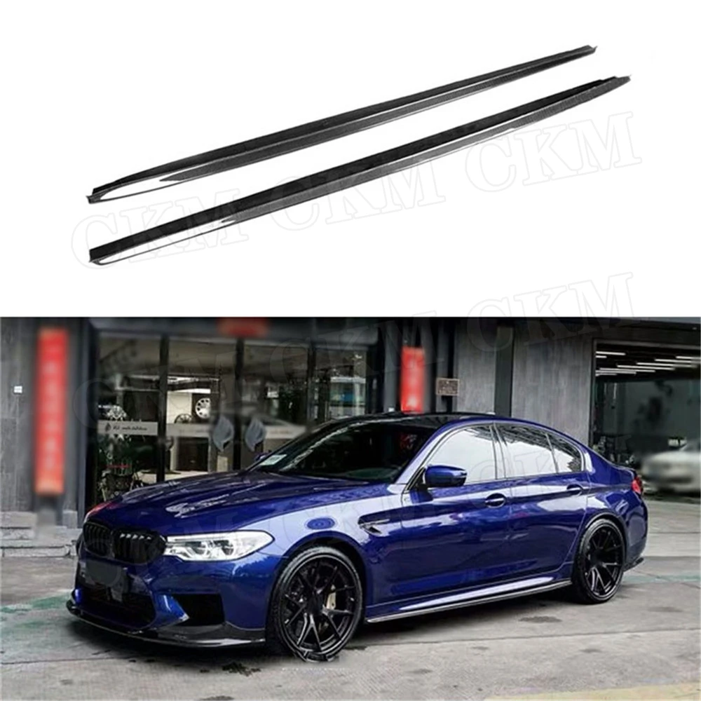 Боковые юбки из углеродного волокна для BMW 5 серии F90 M5 G30 M SPORT 2018 2019 молдинги на
