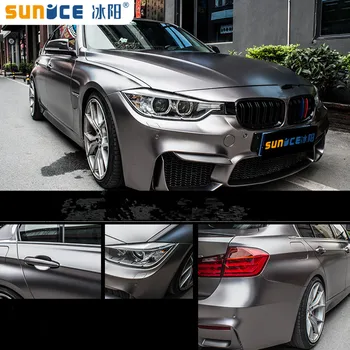 

SUNICE 1.52X10M Metallic Space Aluminum Color Changing Car Skin Films Scratch Resistance Vinyl Wrapper Bubble Free DIY Car Vinyl