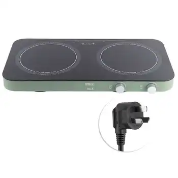 Best 2800W Double Induction Cooktop Plate Dual Burners Induction Cooker With Child Safety Lock Home Kitchen Appliance AU Plug 220V